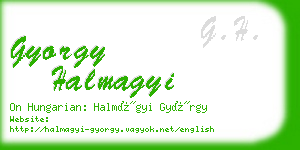 gyorgy halmagyi business card